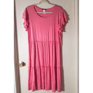 NWOT Heimish Pink Tiered Dress